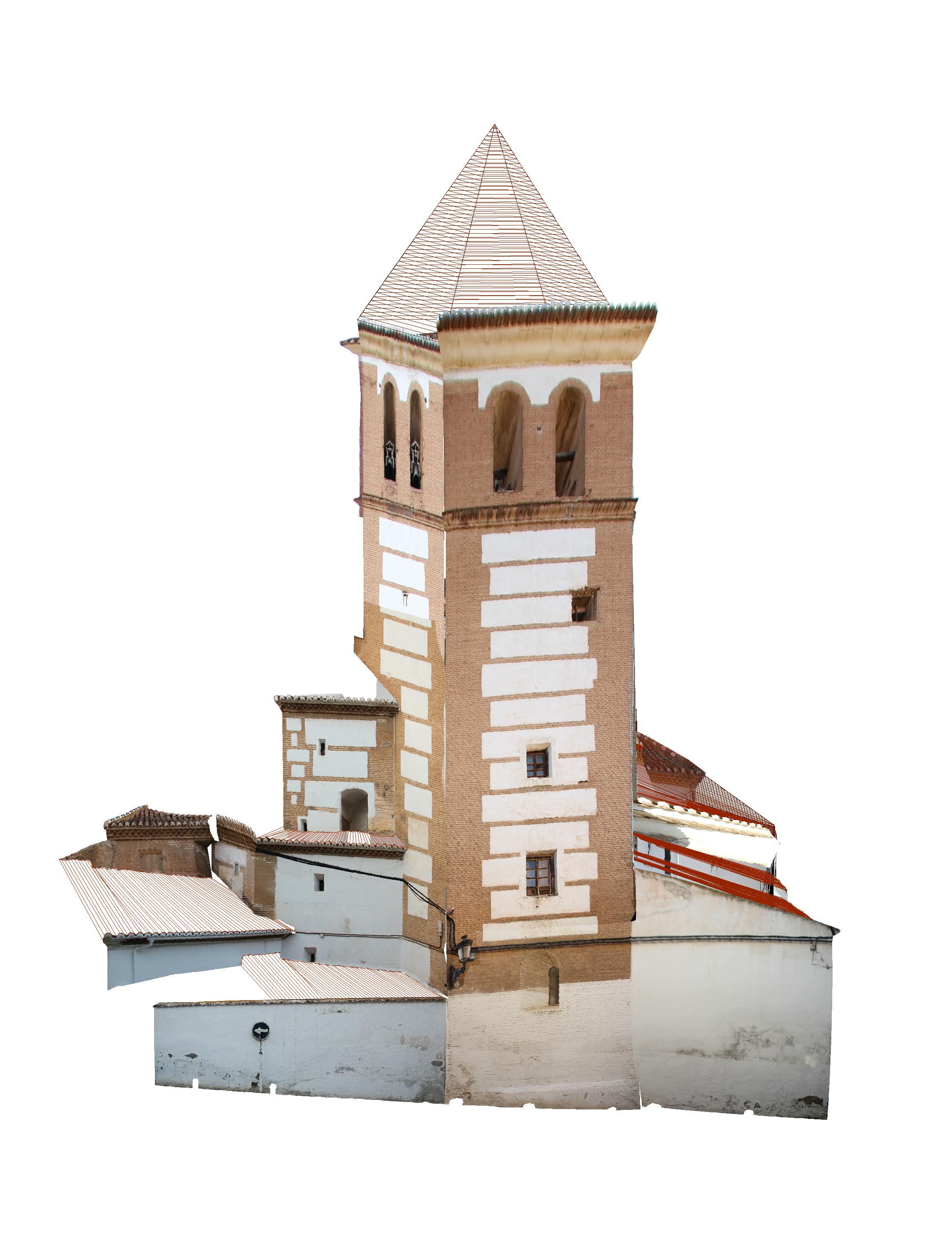 Fotogrametría de la torre y cabecera de la iglesia (EC)