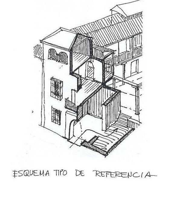 Vista isonométrica de la casa calle Concepción 11 (PE)