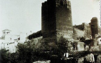 Torreón en una postal de finales del siglo XIX