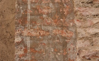 Detalle de una pilastra de la fachada Oeste (MR)