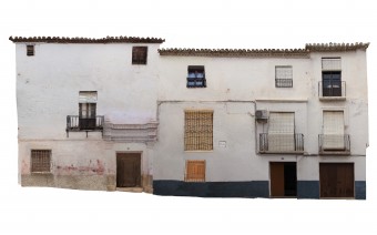 Fotogrametría de la fachada principal en la calle Mendoza