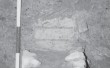 Detalle del muro ibérico de piedras y adobes. Sondeo 2 (AB)